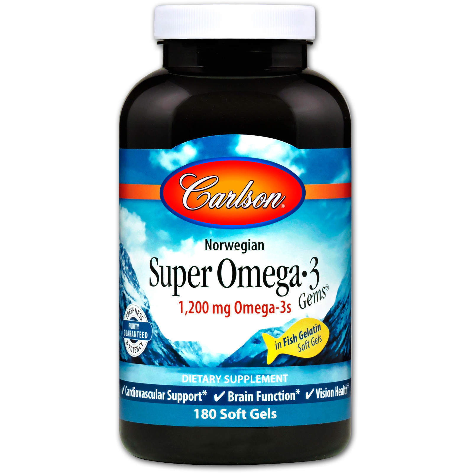 Риб'ячий жир Carlson Labs Super Omega-3 180 капсул (10193)