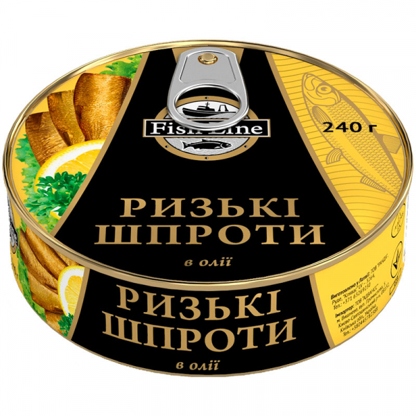 Рижские шпроты в масле Fish Line 240 г