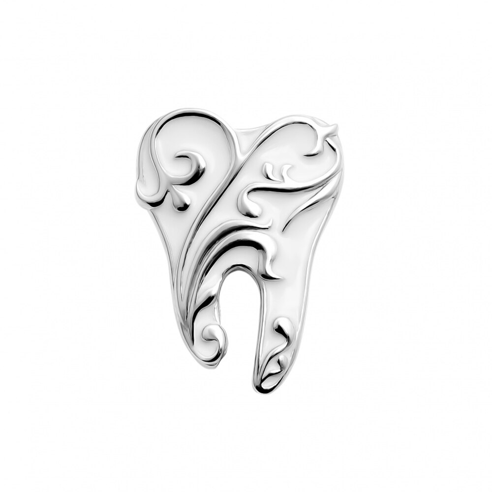 Значок BROCHE Зуб серебристый BRGV112303