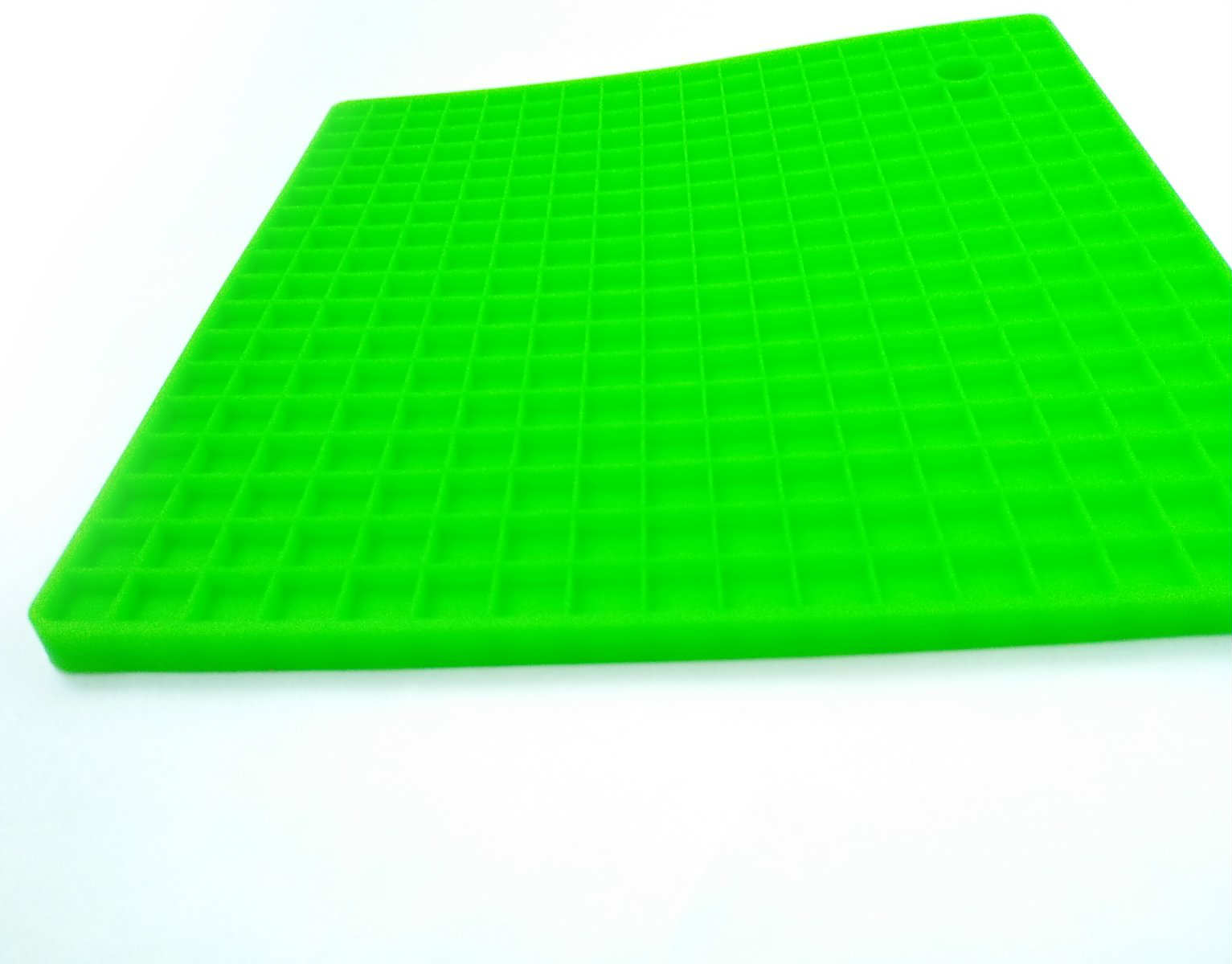 Подставка под горячее силиконовая 17,8 x 17,8 x 0.8 Genes зеленая