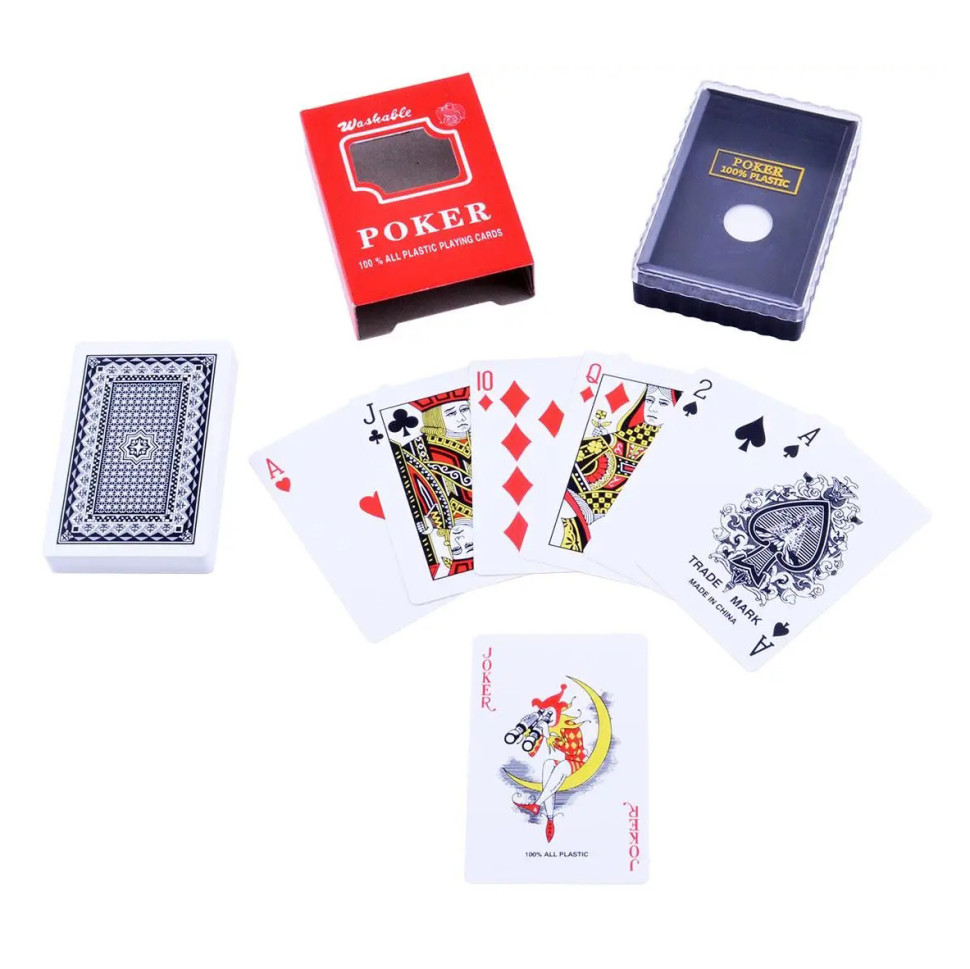 Карты игральные POKER Bambi PK-1 54 карты Черный