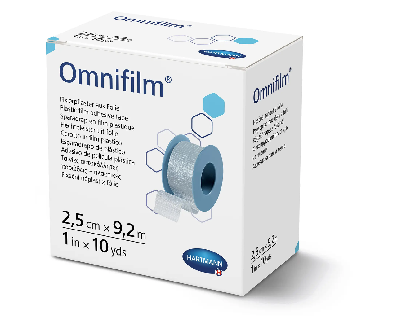 Пластырь фиксирующий из прозрачной пленки Paul Hartmann Omnifilm 2,5 см х 9,2 м
