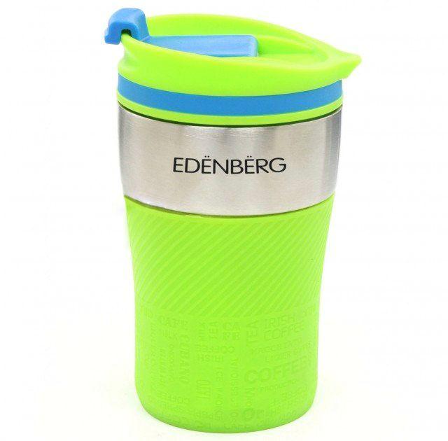 Термокухоль Edenberg EB-630 з силіконовим тримачем 250ml Салатова