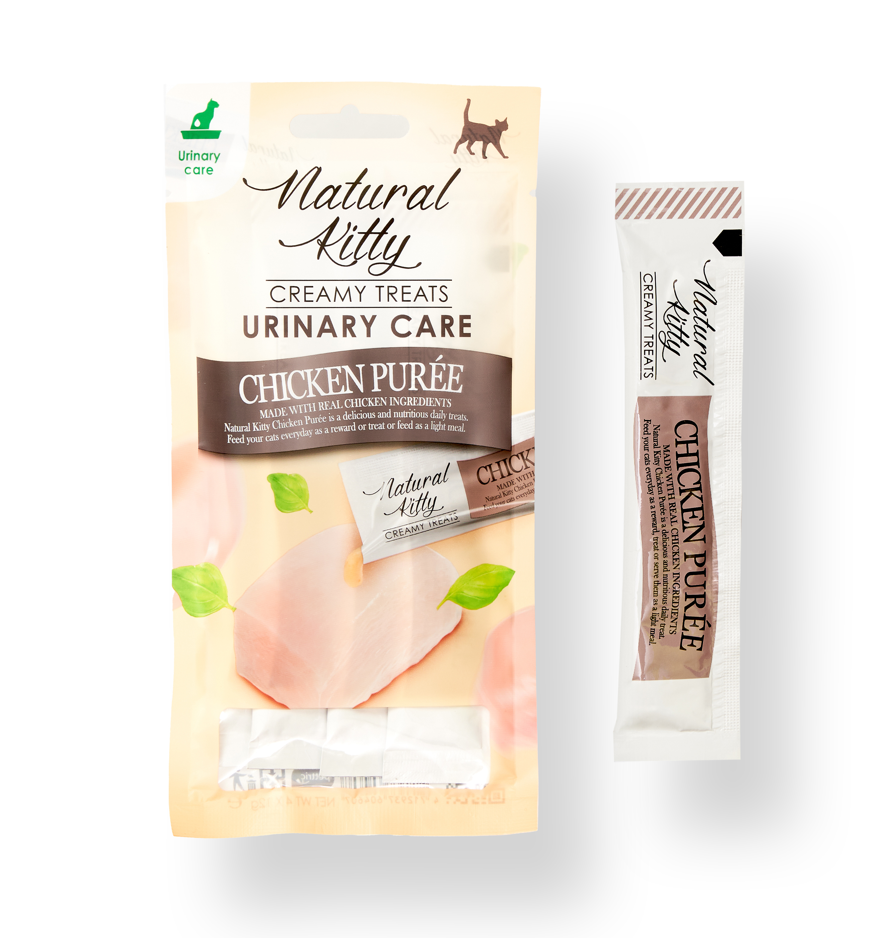 Пюре для котов Natural Kitty Уход за мочевыводящими путями Курица 4х12 г (SNK24016)
