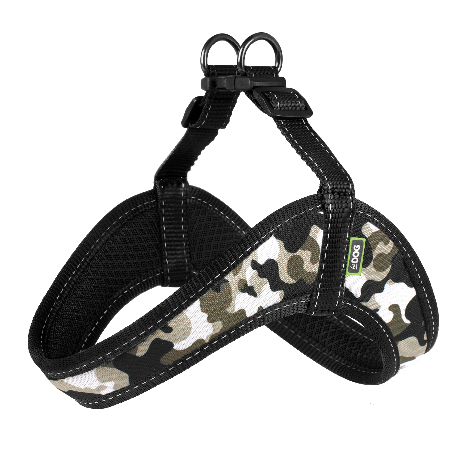 Шлея Hi Dog Comfort Military S 38х44 см Різнокольоровий 2100103294011