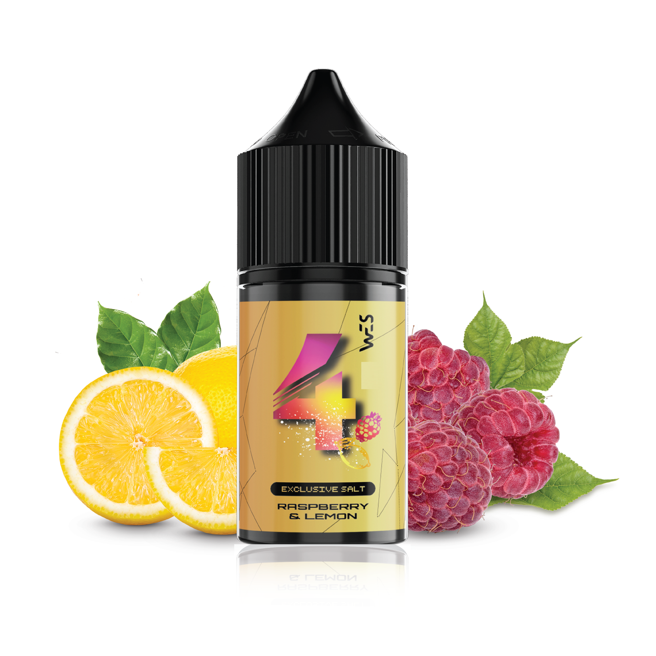 Жидкость для вейпа на солевом никотине WES Gold 30 мл 25 мг Raspbery Lemon Малина с лимоном (15322-hbr)