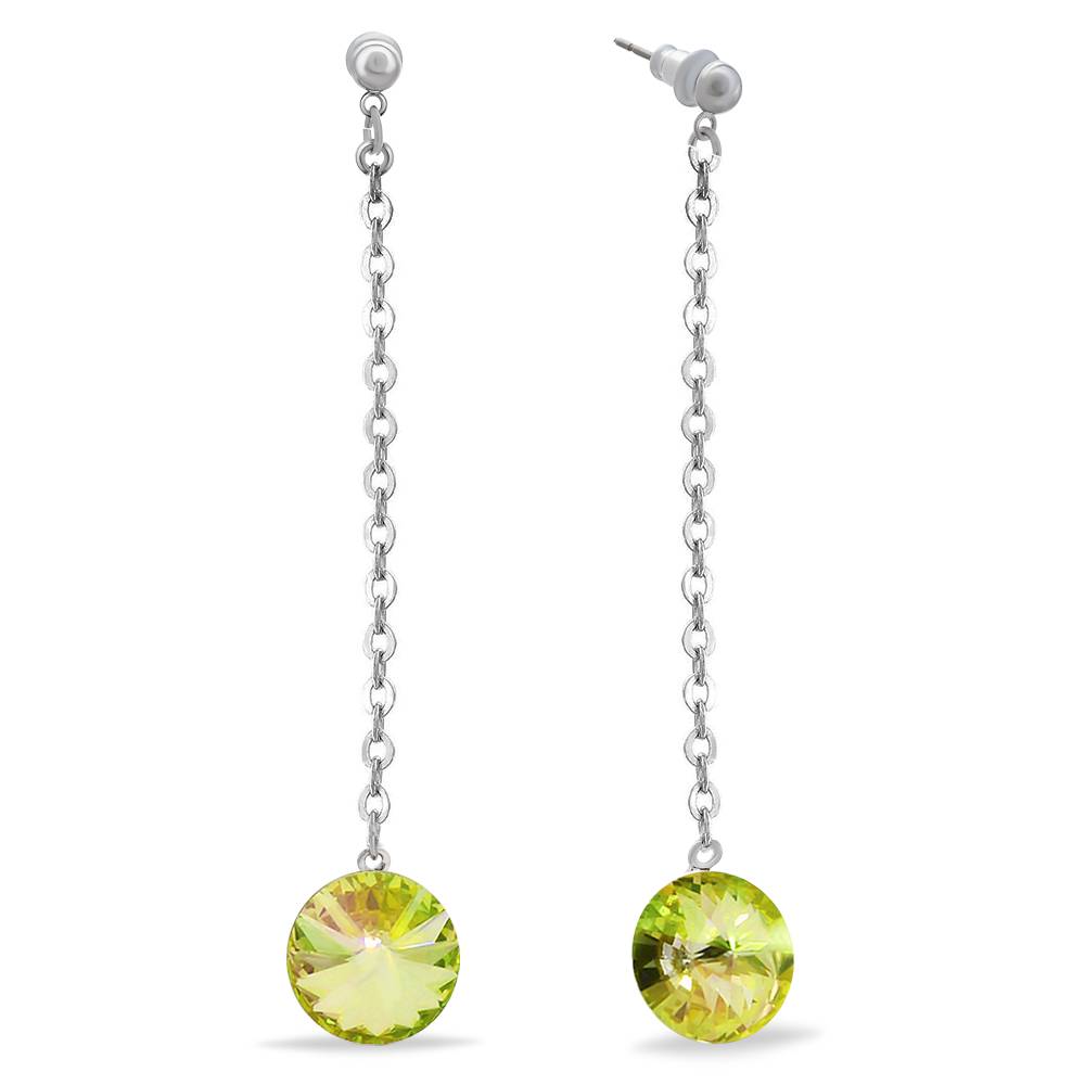 Сережки KOBI Rivoli Kolo на ретиск 12 мм зі Swarovski (7740-1074-44-32)
