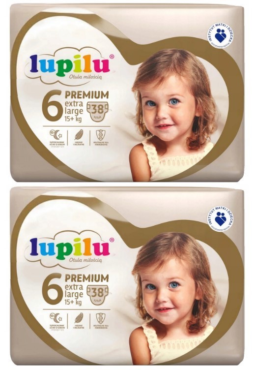 Підгузники Lupilu Premium Extra large 6 15+ кг 76 шт