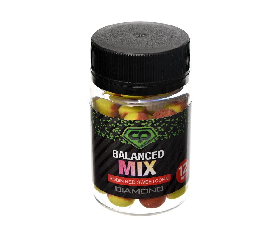 Бойли Carp Pro Diamond Balanced Mix Robin Red Sweetcorn 12мм (DCPBMRRS12)