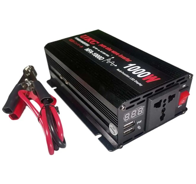 Инвертор для автомобильных аккумуляторов UKC 12V 220V 1000W (2104618316)