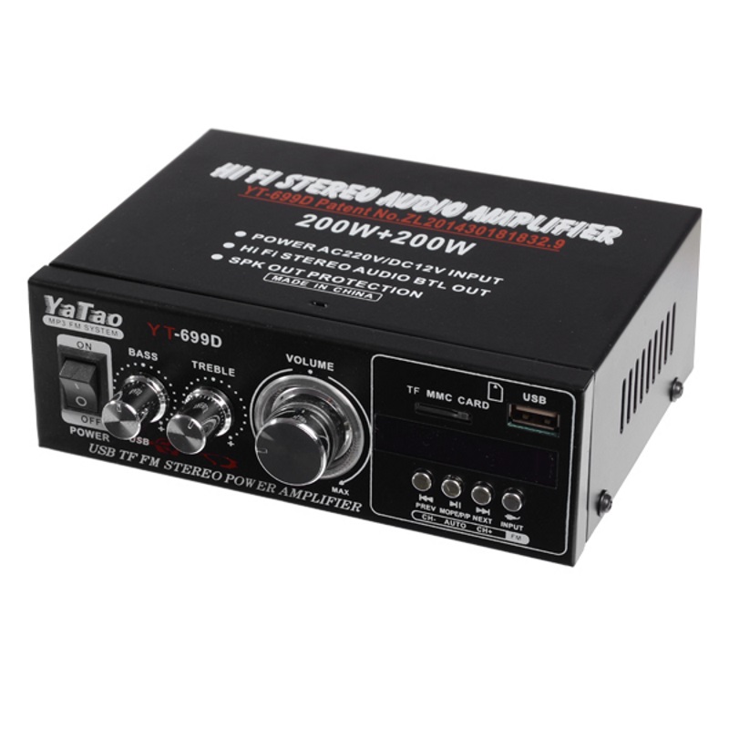 Усилитель звука UKC AK-699D FM MP3 USB 2 x 300 W Черный (hub_np2_0369)