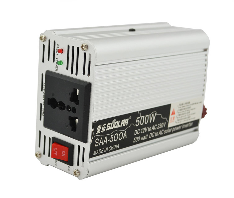 Інвертор перетворювач напруги UKC 12-220V 500W Сірий (hub_np2_1128)