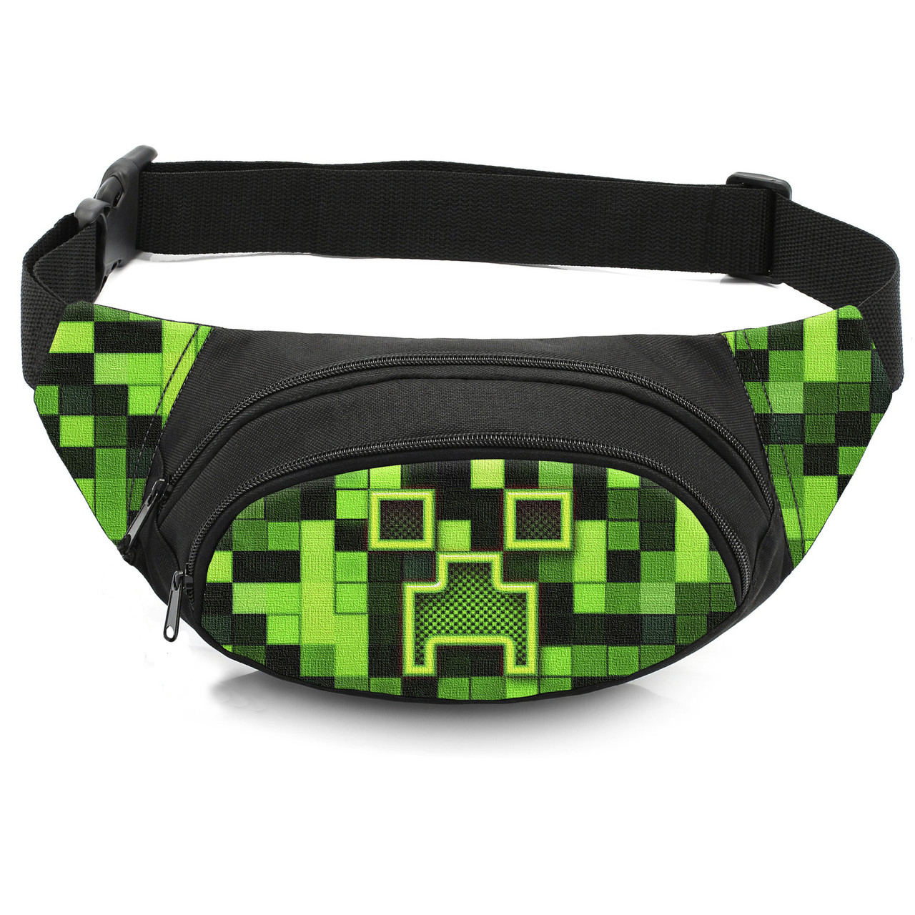 Дитяча сумка-бананка Minecraft, 32×8×13 см, чорна
