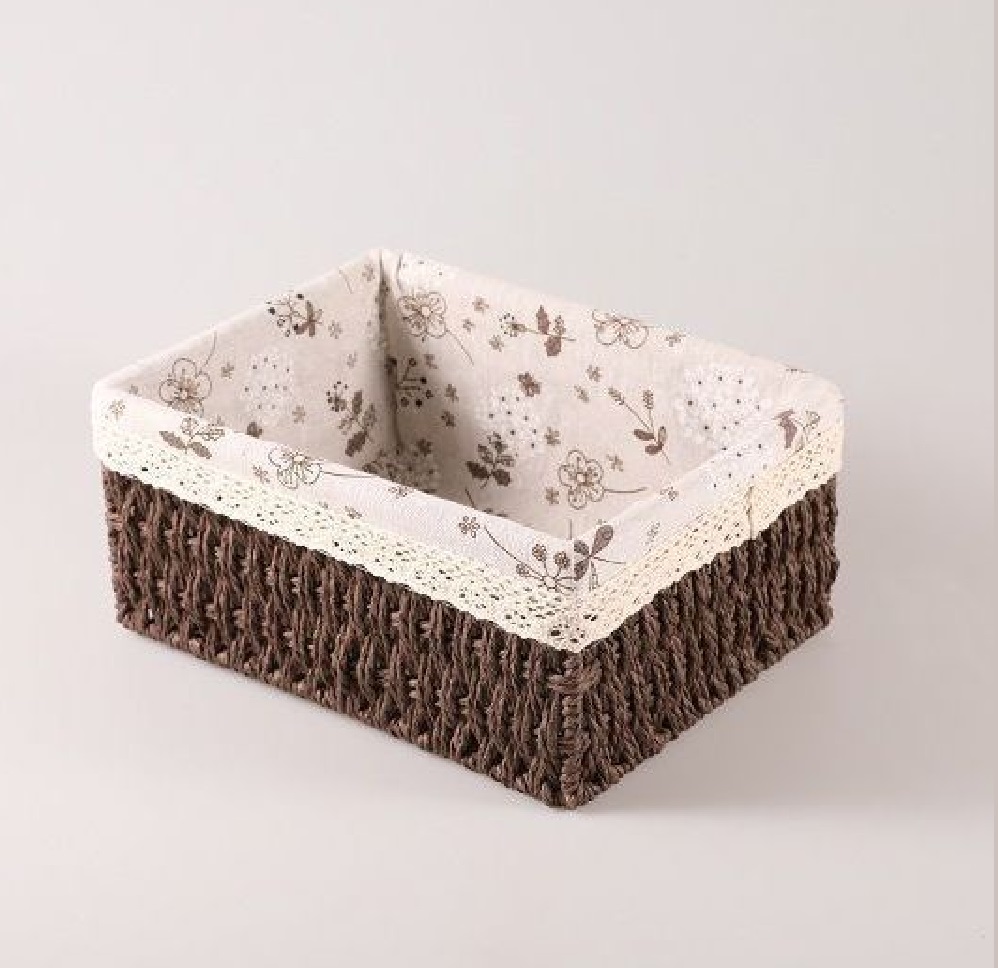 Плетеная корзина для хранения из лозы ANbeauty 22,5х16х11 см Brown (AN0103436)