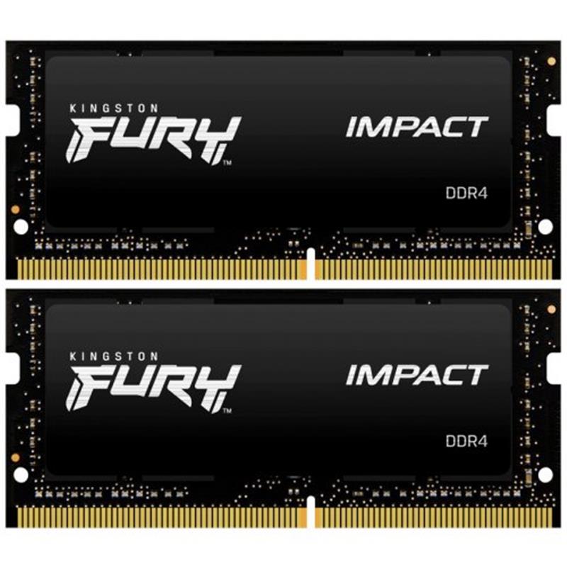 Оперативная память SO-DIMM 2x16GB/2666 DDR4 Kingston Fury Impact (KF426S15IB1K2/32)