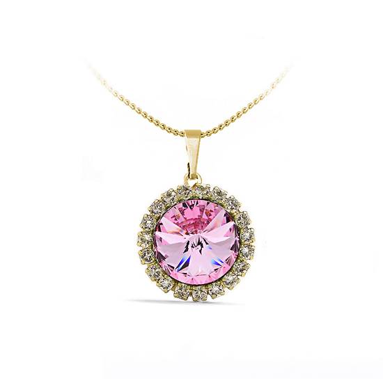 Підвіс з ланцюжком KOBI Rivoli Strass Ø 16 мм зі Swarovski (7430-3090-14-35)