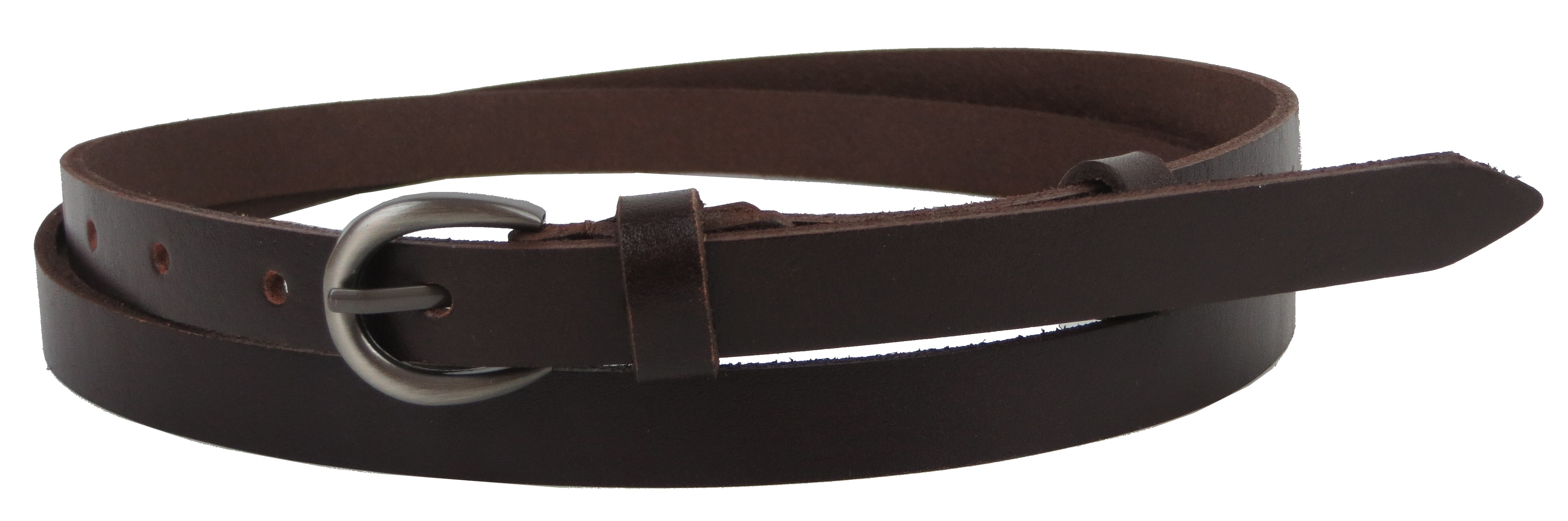 Ремень женский кожаный Skipper 1,5 см Темно-коричневый 1408-15