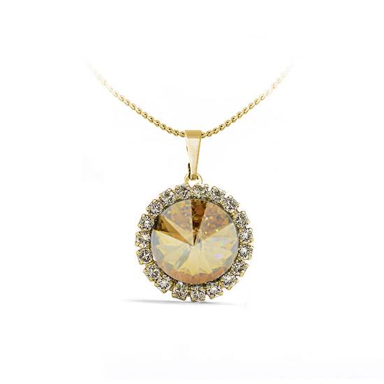 Підвіс з ланцюжком KOBI Rivoli Strass Ø 16 мм зі Swarovski (7430-3090-05-35)