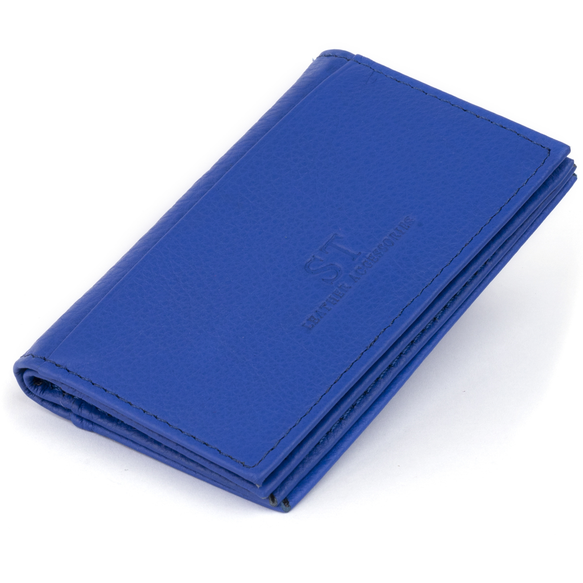 Визитница-книжка ST Leather 19219 Синяя 10х6,5х1 см