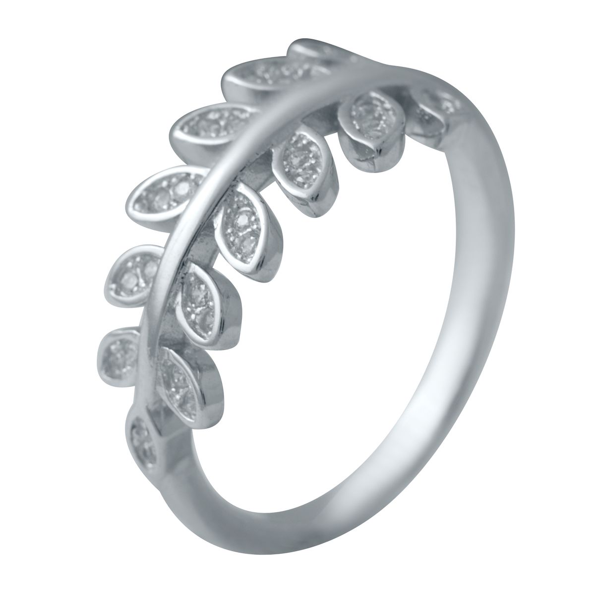 Серебряное кольцо SilverBreeze с фианитами 2036609 18 размер