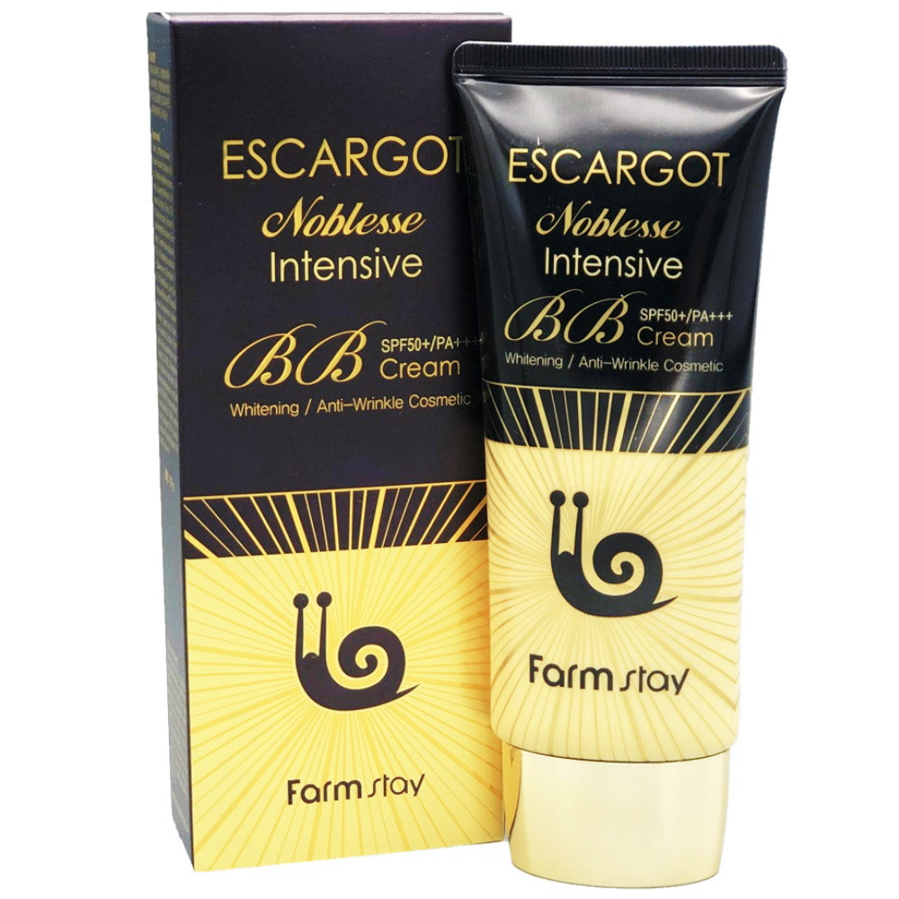 ББ крем для особи з муцином королівського равлика Farmstay Escargot Noblesse Intensive BB Cream 50 г (8802221002113)