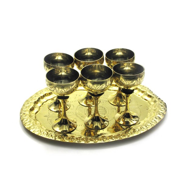 Рюмки бронзовые Darshan (н-р 6шт./50мл.) (44108)