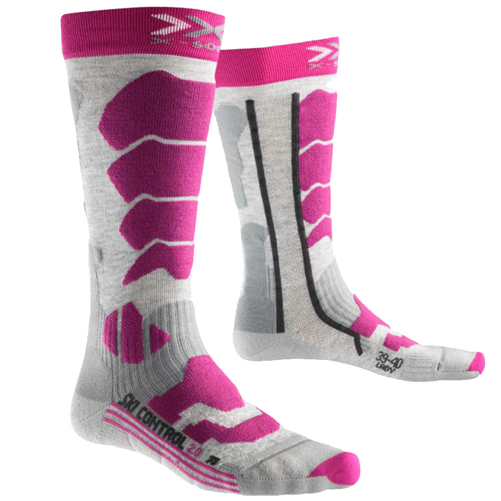Шкарпетки X-Socks Ski Control 2.0 Lady 35-36 Білий/Червоний (1068-X100091 35-36 G731)