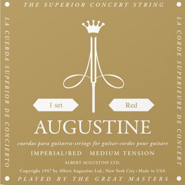 Струни для класичної гітари Augustine Imperial/Red Classic Guitar Strings Medium Tension