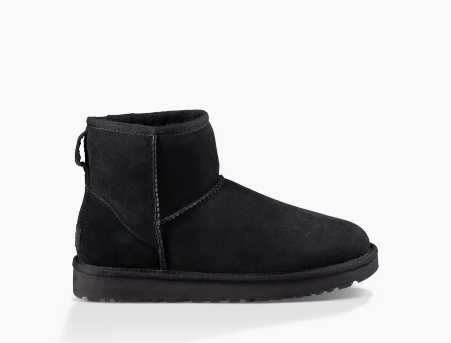 Чоловічі UGG Classic Mini Black-89 UGG Чорний 41 (10) Чоловічий Замша 15 см (UGG89_41)