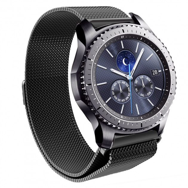 Ремешок BeWatch миланская петля для Samsung Gear S3 Black