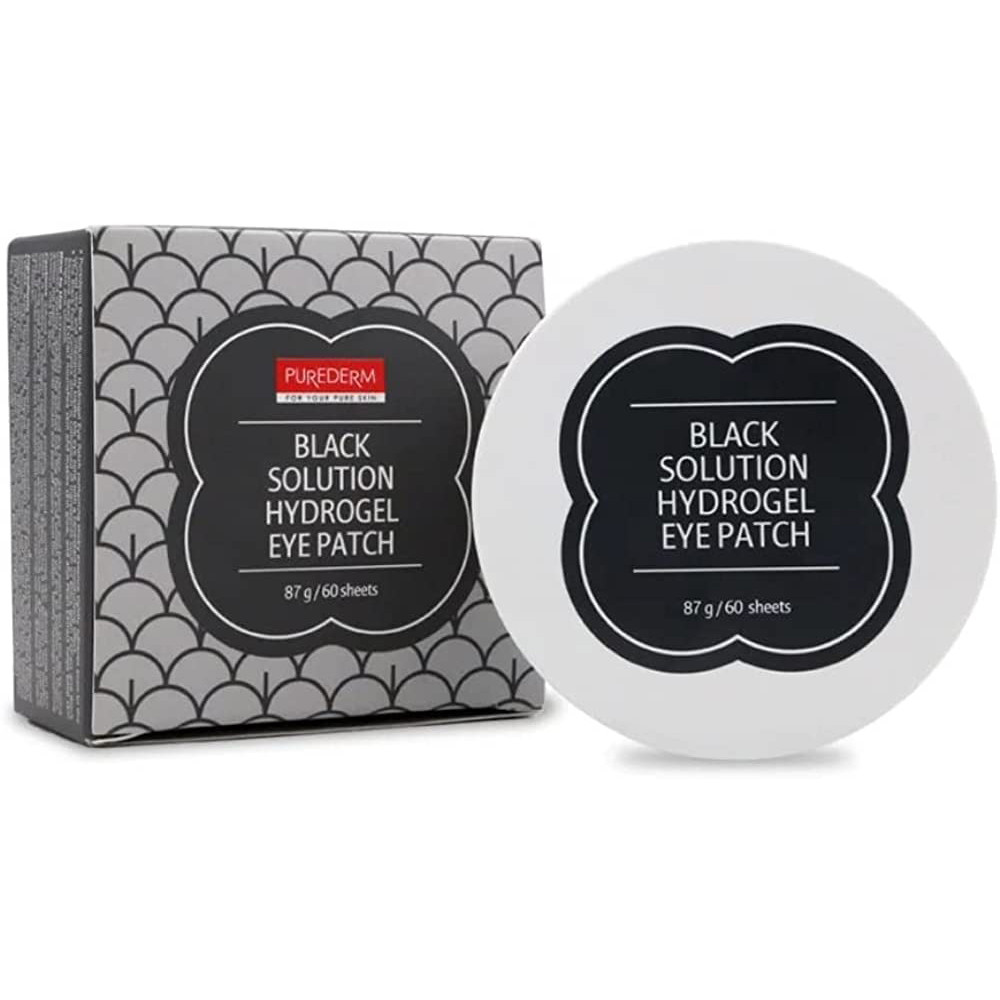 Гидрогелевые патчи под глаза Purederm Black Solution Hydrogel Eye Patch 60 шт (8809411184406)