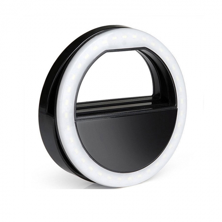 Светодиодное кольцо для селфи 3 режима Black (iq124263)