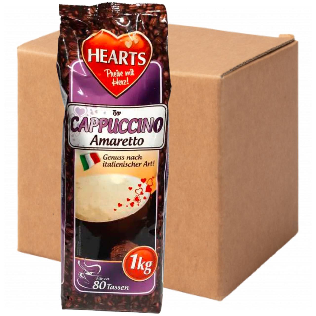 Капучіно HEARTS Amaretto 10 шт х 1 кг