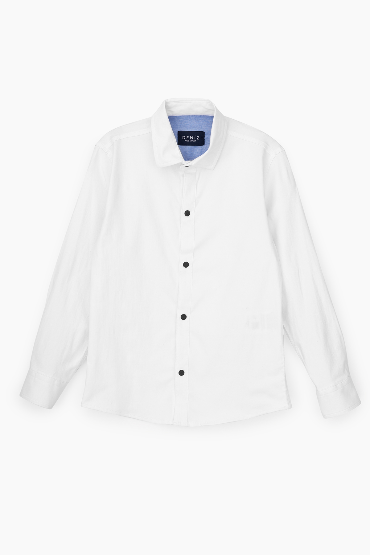 Рубашка однотонная для мальчика Deniz 311 128 см Белый (2000989711346)
