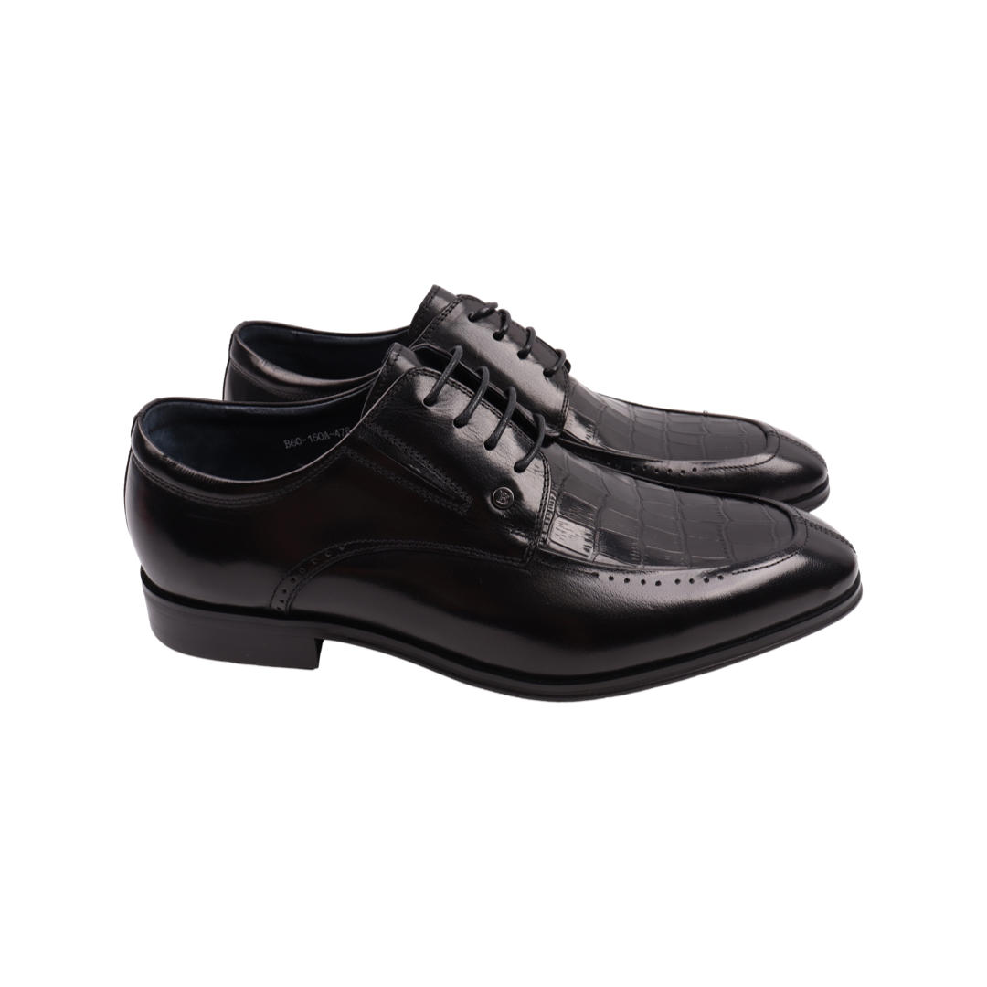 Туфлі чоловічі Brooman чорні натуральна шкіра 897-22DT 43