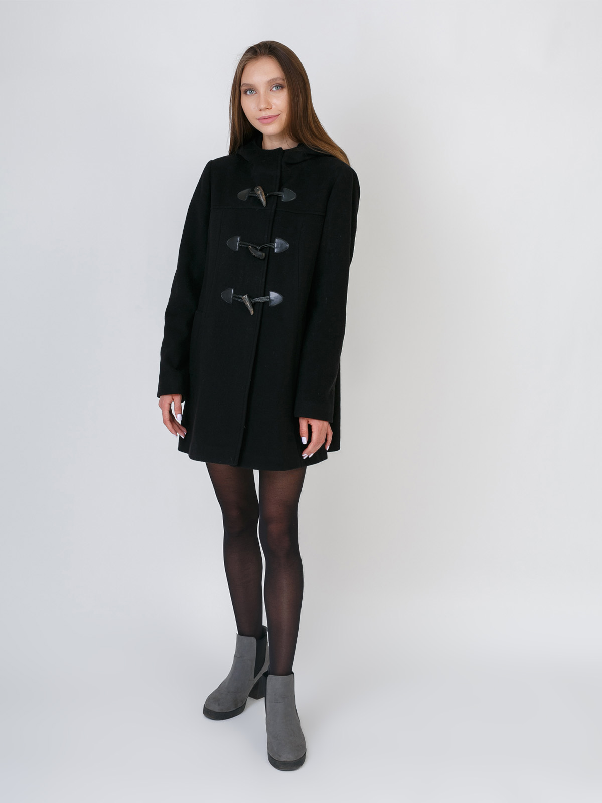 Жіноче пальто Diane Laury 42 Чорний (2900057048018)