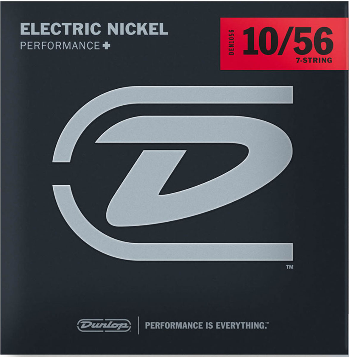 Струни для електрогітари Dunlop DEN1056 Light Nickel Plated Steel Electric Guitar 7 Strings 10/56