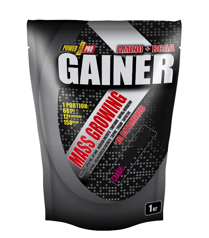 Гейнер Power Pro Gainer 1000 g /25 servings/ Ваниль