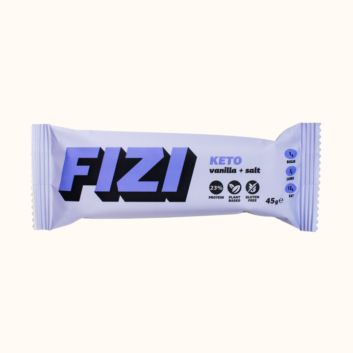 Протеиновый низкоуглеводный батончик FIZI Ваниль-соль 45 г (2514020313)