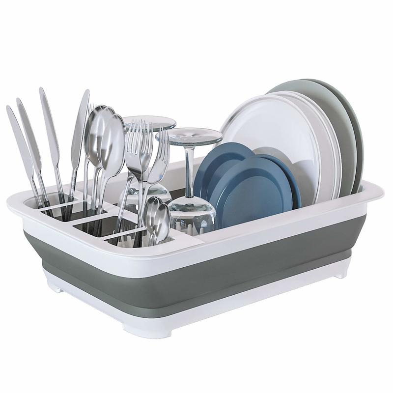 Сушіння для посуду Bowl rack W87 настільна сушарка посуду з відсіками для столових приладів