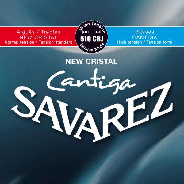Струны для классической гитары Savarez 510CRJ New Cristal Cantiga Classical Strings Mixed Tension