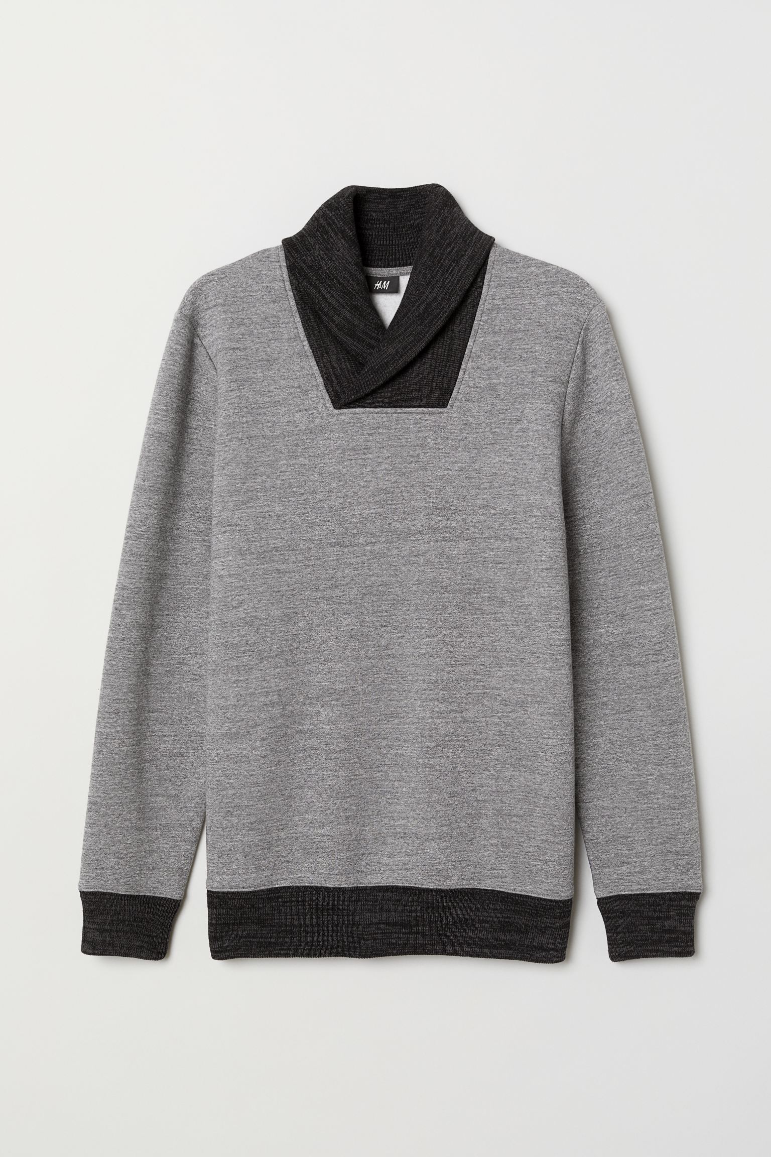 Свитшот мужской H&M 5498960 XS Серый (2030000174195)