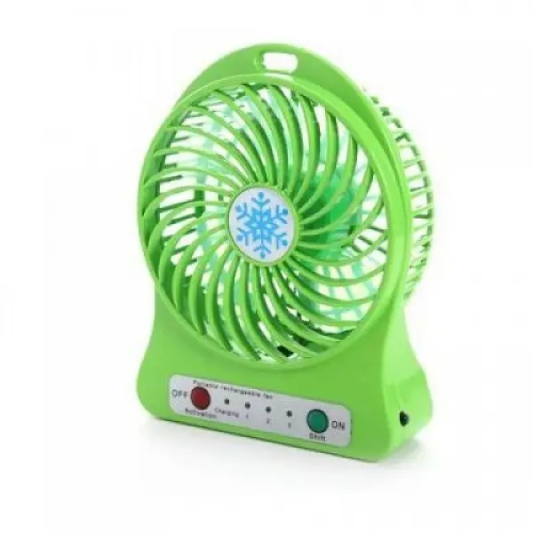 Міні-вентилятор Portable Fan Mini Зелений