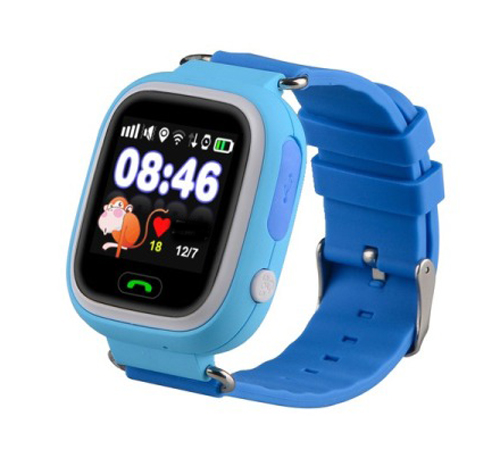 Детские умные часы-телефон с GPS трекером Smart Watch Q90 Голубые