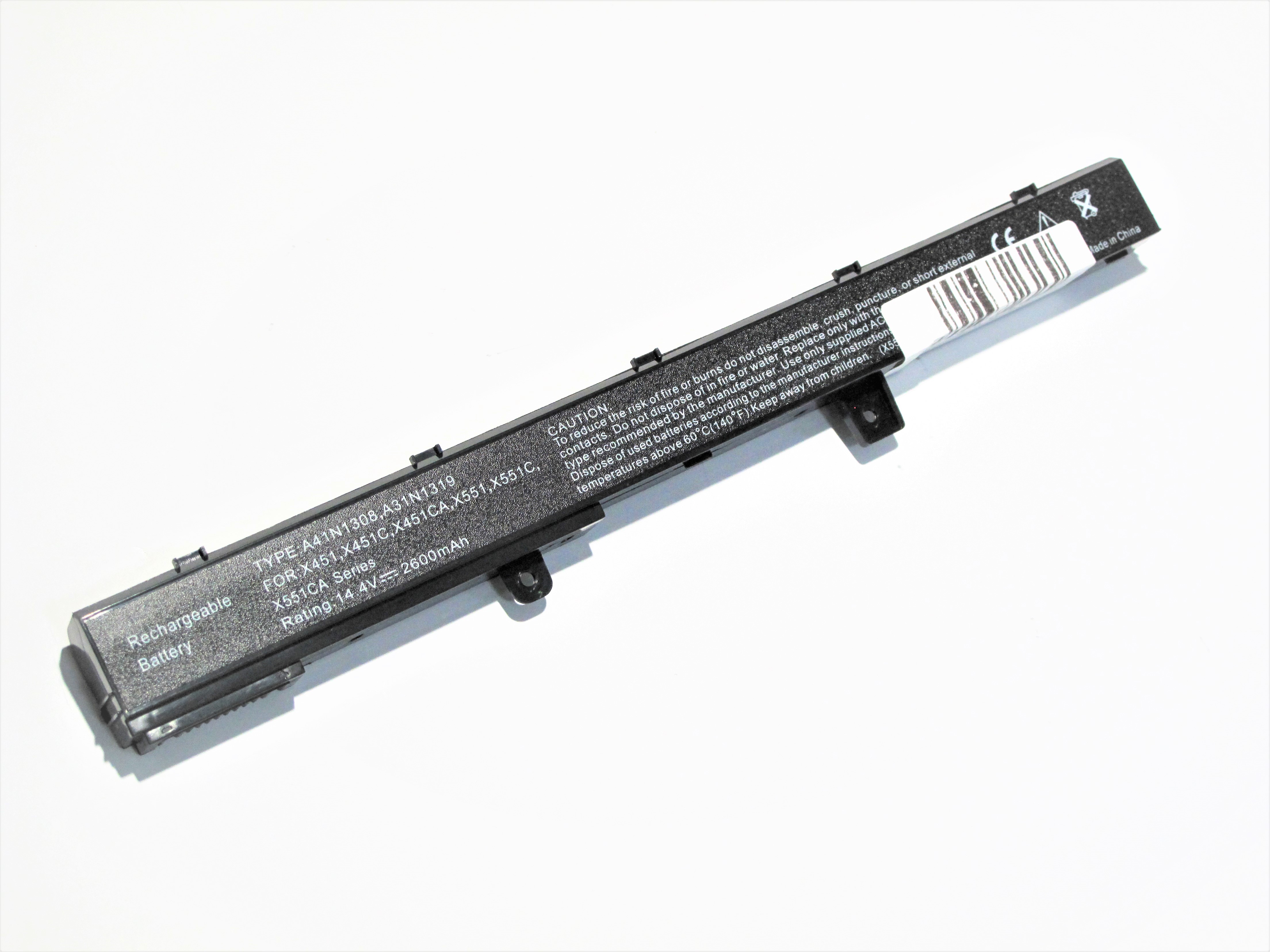 Батарея до ноутбука Asus 0B110-00250100/A31N1319/A41N1308 14.4V 2500mAh/ Black