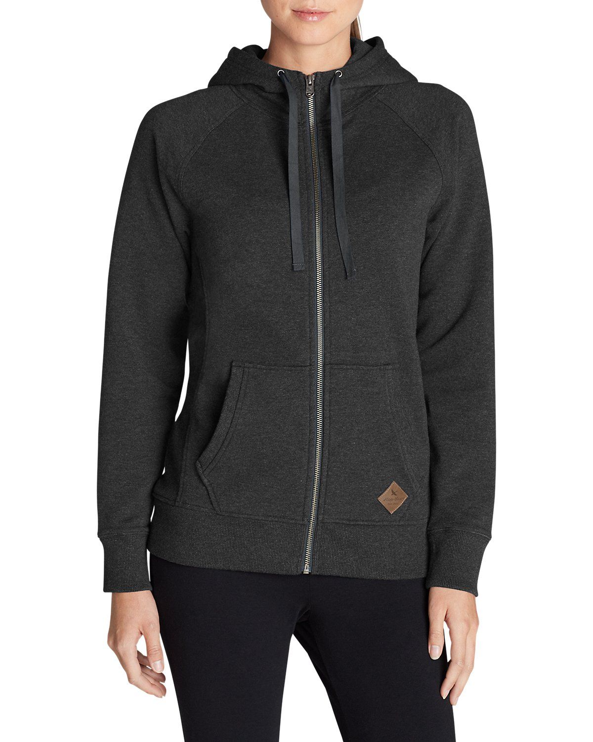 Кофта Eddie Bauer Womens Pilchuck Full-Zip Hoodie L Серый (0183HTCH)