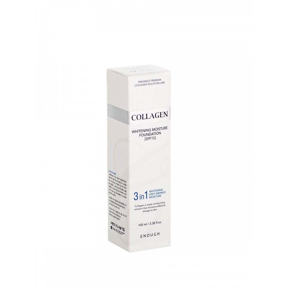 Зволожуючий тональний крем з колагеном Enough Collagen 3 in 1 Whitening Moisture Foundation SPF15 8809474497079