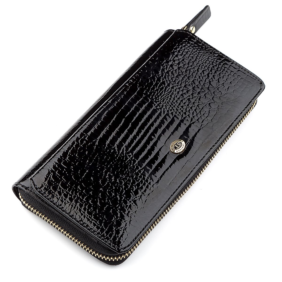 Кошелек женский ST Leather S7001A кожаный Черный (18437)