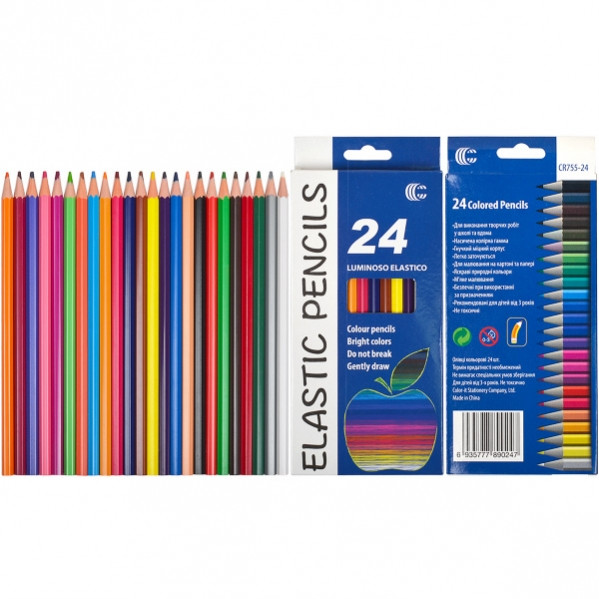 Карандаш 24 цвета Sparta CR755-24 Luminoso elastico "С"