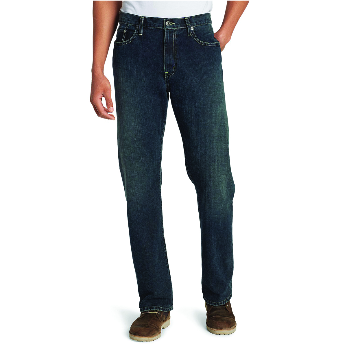 Джинсы Eddie Bauer Men Authentic Jeans Relaxed Fit Синий (5508DKH)